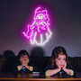 Cat Ghost Neon Sign – Spooky Halloween LED Decor for Cat Moms & Cozy Bedrooms
