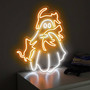 Cat Ghost Neon Sign – Spooky Halloween LED Decor for Cat Moms & Cozy Bedrooms