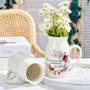Personalized Auntie Ceramic Flower Vase - Funny Gift For Aunt's Decor