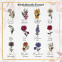 Custom Birth Ceramic Flower Vase for Mom or Grandma – Personalized Mother's Day or Garden Gift