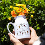 Custom Birth Ceramic Flower Vase for Mom or Grandma – Personalized Mother's Day or Garden Gift