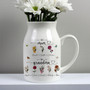 Custom Birth Ceramic Flower Vase for Mom or Grandma – Personalized Mother's Day or Garden Gift