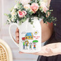 Personalized Drawing Ceramic Flower Vase Gift - Kids Art For Mother's Day, Thoughtful Gift For Mom Or Grandma