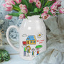 Personalized Drawing Ceramic Flower Vase Gift - Kids Art For Mother's Day, Thoughtful Gift For Mom Or Grandma