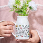 Personalized Grandma Ceramic Flower Vase For Grandma's Garden - Thoughtful Gift From Grandkids For Mother's Day
