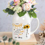 Heartfelt Mother's Day Ceramic lower Vase - Personalized From Mom To Daughter