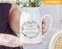 Personalized Mom Ceramic Flower Vase With Custom Quote For Mother's Day 2025 Gift - Ceramic Pitcher From Kids