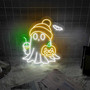 Cute Ghost Neon Sign – Funny Spooky LED Light for Women’s Halloween & Fall Gifts