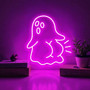 Ghost Booty Neon Sign – Cute Spooky LED Wall Light for Halloween & Bedroom Decor