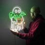 Halloween Ghost Plant Neon Sign For Plant Lovers - Cute Wall Hanging For Mom's Indoor DéCor