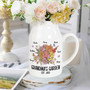 Custom Grandma's Garden Ceramic Flower Vase With Grandkids Name For Mother's Day - Personalized Birth Month Flowers