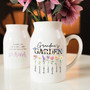 Personalized Grandma's Garden Ceramic Flower Vase With Custom Birth Month Flowers - Thoughtful Mother's Day Gift
