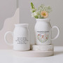 Personalized Grandma's Garden Ceramic Flower Vase - Custom Ceramic With Kids' Names For Mother's Day