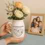 Personalized Grandma's Garden Ceramic Flower Vase - Custom Ceramic With Kids' Names For Mother's Day