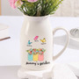 Personalized Grandma's Garden Ceramic Flower Vase - Mother's Day Gift For Mom Or Nana