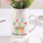 Personalized Grandma's Garden Ceramic Flower Vase - Mother's Day Gift For Mom Or Nana