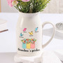 Personalized Grandma's Garden Ceramic Flower Vase - Mother's Day Gift For Mom Or Nana