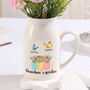 Personalized Grandma's Garden Ceramic Flower Vase - Mother's Day Gift For Mom Or Nana