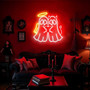 Angel Devil Ghost Neon Sign For Halloween Aesthetic - Spooky Wall Art For Couples' Gothic Bedroom Decor