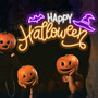 Happy Halloween Neon Sign – Custom LED Wall Decor for Parties & Personalized Gifts