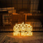Happy Halloween Ghost Neon Sign – Funny Spooky LED Light for Party & Fall Gifts