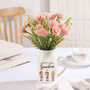 Heartfelt Custom Face Ceramic Flower Vase For Mother's Day - Gift For Grandma