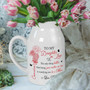 Heartfelt Personalized Mother-Daughter Ceramic Flower Vase For New Moms Mothers Day Decor