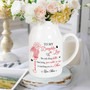 Heartfelt Personalized Mother-Daughter Ceramic Flower Vase For New Moms Mothers Day Decor