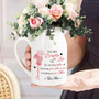 Heartfelt Personalized Mother-Daughter Ceramic Flower Vase For New Moms Mothers Day Decor