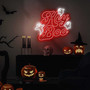 Hey Boo Halloween Neon Sign For Spooky Season DéCor - Fun Ghost LED For Fall Parties