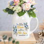 Memorial Ceramic Flower Vase - Loss Of Mom Gift For Mother's Day | Flower Blooms Symbolize Life & Love | Sympathy Gift