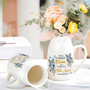 Memorial Ceramic Flower Vase - Loss Of Mom Gift For Mother's Day | Flower Blooms Symbolize Life & Love | Sympathy Gift