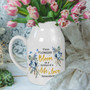 Memorial Ceramic Flower Vase - Loss Of Mom Gift For Mother's Day | Flower Blooms Symbolize Life & Love | Sympathy Gift