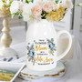 Memorial Ceramic Flower Vase - Loss Of Mom Gift For Mother's Day | Flower Blooms Symbolize Life & Love | Sympathy Gift