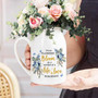 Memorial Ceramic Flower Vase - Loss Of Mom Gift For Mother's Day | Flower Blooms Symbolize Life & Love | Sympathy Gift