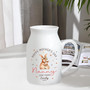 Personalized Mother's Day Ceramic Flower Vase For Grandma - Custom Nanny And Nana Gift From Kids