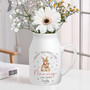 Personalized Mother's Day Ceramic Flower Vase For Grandma - Custom Nanny And Nana Gift From Kids