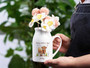 Thoughtful Mother's Day Ceramic Flower Vase With Custom Highland Cow Design For Mom Or Grandma Gift