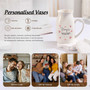 Personalized Mother’s Day Ceramic Flower Vase For Grandma - Heartfelt Nanny & Nana Gift