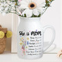 Inspirational Mother's Day Ceramic Flower Vase For Mom's Birthday Or Christian Grandma