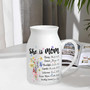 Inspirational Mother's Day Ceramic Flower Vase For Mom's Birthday Or Christian Grandma