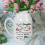 Touching Personalized Mother's Day Ceramic Flower Vase For New Mom Gifts - Mother-Daughter Bond Vase