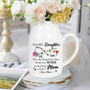 Touching Personalized Mother's Day Ceramic Flower Vase For New Mom Gifts - Mother-Daughter Bond Vase