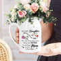 Touching Personalized Mother's Day Ceramic Flower Vase For New Mom Gifts - Mother-Daughter Bond Vase