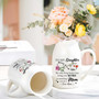 Touching Personalized Mother's Day Ceramic Flower Vase For New Mom Gifts - Mother-Daughter Bond Vase