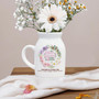 Thoughtful Mother's Day Ceramic Flower Vase For Mom & Grandma - Custom Birth Month Floral Ceramic
