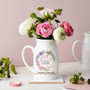 Thoughtful Mother's Day Ceramic Flower Vase For Mom & Grandma - Custom Birth Month Floral Ceramic