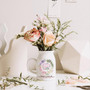 Thoughtful Mother's Day Ceramic Flower Vase For Mom & Grandma - Custom Birth Month Floral Ceramic