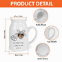 Personalized Floral Ceramic Vase For Mother's Day - Wedding Gift For Mother Of The Bride