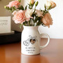 Personalized Floral Ceramic Vase For Mother's Day - Wedding Gift For Mother Of The Bride